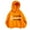 Orange, variant on Wancir Hoodies for Girls Drop Shoulder Heart Graphic Print Lightweight Sweatshirts with Hood Athletic Teen Girls Preppy Tops