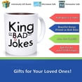 thumbnail image 3 of Personalized King Of (dad) Bad Jokes Mug Fatherhood Mug Gift For Him Funny Gift For Dad Birthday Gift For Dad Father's Day Gift Gift For Dad, Father’s Day Mug, Gifts For Dad, Unique Father's Day Gifts, 3 of 4