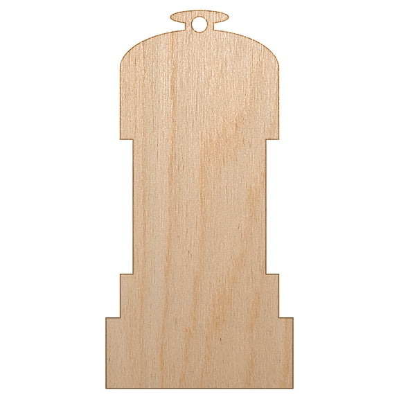Pepper Grinder Solid Wood Holiday Christmas Tree Ornament Unfinished DIY Pre-Drilled Craft
