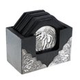 thumbnail image 1 of Estuche de Posavasos Cuadrado Set para Hogar Cocina Aislamiento del Calor Ornamento para Comedor Hotel Baoblaze Posavasos de madera, 1 of 8