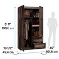 thumbnail image 5 of Sauder Select Wardrobe Armoire, Reclaimed Pine Finish, 5 of 12