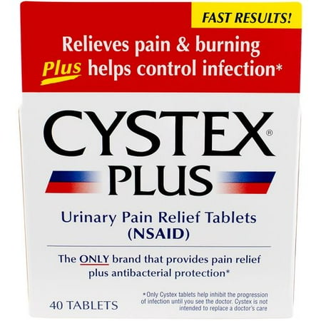 Cystex Plus Urinary Pain Relief Tablets 40 ct