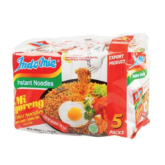 Nouilles frites instantanées Mi Goreng d'Indomie