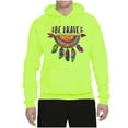 thumbnail image 3 of Colorful Neon Be Brave Dreamcatcher | Dean Russo Art Pop Culture Unisex Hoodie Sweatshirt, Safety Green, Large, 3 of 6