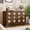 6-drawer Brown-red, variant on GOCAPTAIN 6 Drawer Dresser, 47.2" Wide Farmhouse Wood Chest of Dressers, Large Storage Cabinet for Bedroom, Living Room, Elegant Fluted Design, Natural Wood Color