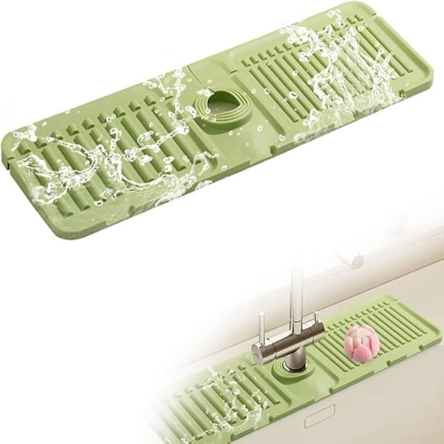 Puntoco Liquidación de suministros de cocina Almohadilla para el flujo de agua del grifo Almohadilla de secado Almohadilla protectora para fregadero Almohadilla protectora para cocina y baño