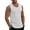 273#White, variant on Mens High Neckline Tank Top Gym Workout Sleeveless Ribbed Solid Tank Top Athletic Shirts White 3XL