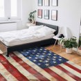 thumbnail image 6 of Area Rugs Indoor Non-Slip Rectangle Rug 5x8 Ft Vintage American Flag Independence Day Rug Rubber Backing Floor Mats Non Shedding Home Decor Carpet for Entryway Living Room, 6 of 8