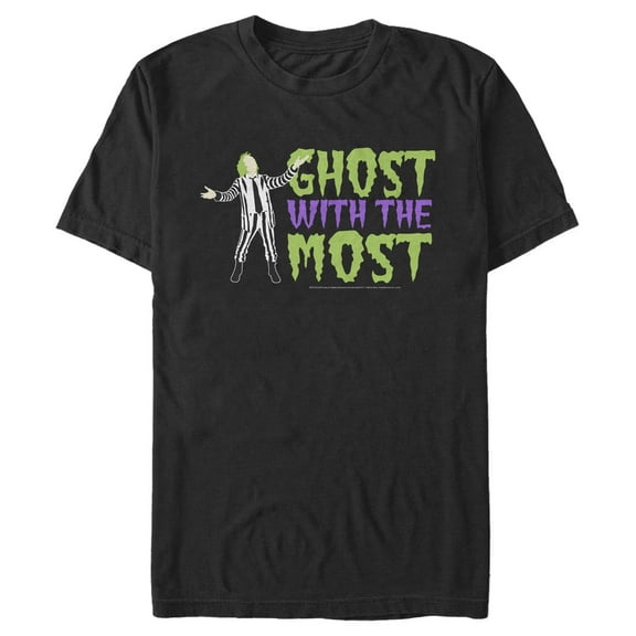 Men's Beetlejuice Ghost with the Most Silhouette Graphic T-Shirt