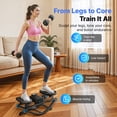 thumbnail image 3 of MERACH Rocking Steppers with Resistance Bands & LCD Monitor, Low-Impact Stair Stepper 330LBS Loading Capacity, Exercise Equipment for Full Body Workout at Home, 3 of 11