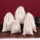 thumbnail image 5 of Bolsa de algodón en blanco, bolsa de embalaje para joyas, bolsa con cordón, bolsa de regalo a prueba de polvo, bolsa de algodón para faja, 50 piezas, 5 of 6