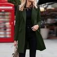 thumbnail image 2 of Cardigan Blazer for Women Business Attire Solid Color Long Sleeve Single Breasted Slimming Cardigans Suit Coat Top, 2 of 9