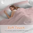 thumbnail image 4 of 3 Piece Gradient Pink Grey,Duvet Cover Set California King,Microfiber Comforter/Quilt Cover with Corner Ties and 2 Pillowcases,Modern Abstract Color Ombré Art All Season Bedding with Zipper Closure, 4 of 8