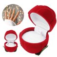 thumbnail image 4 of Ring Gift Boxes, Wedding Ring Box  Capacity Small Portable  For Rings For Earrings For Valentine's Day For Anniversary Day, 4 of 8