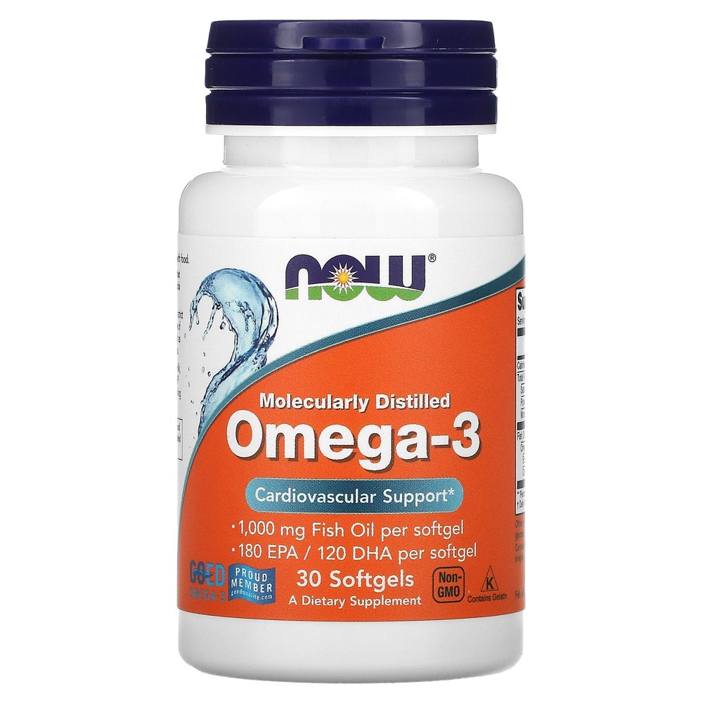 NOW Foods Omega3 Cardiovascular Support 180 EPA/120 DHA 30