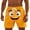 Yellow-1, variant on Lumeqa Mens Swim Trunks Funny Face Print Quick Dry Beach Shorts with Drawstring Bathing Suit Swimming Board Shorts