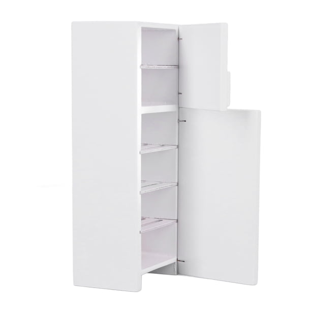 Refrigerador para casa de muñecas, refrigerador en miniatura para casa de muñecas 1:12, accesorios de decoración para casa de muñecas, refrigerador para casa de muñecas probado profesionalmente