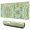 Green Ethnic Paisley, variant on Long Mouse Pads for Desk,Green Ethnic Paisley Pattern Desk Mats on Top Of Desks, Desk Mouse Pad Extra Large with 3mm Non-Slip Base and Stitched Edge for Gaming,Office,Work,Home 31.5"x11.8"