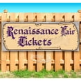 thumbnail image 1 of Renaissance Fair Tickets Purple Text 13 oz Vinyl Banner With Metal Grommets, 1 of 4