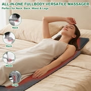 HMMSYLVA Full Body Massage Mat with Heating and 10 Vibration Motors, 9 Modes Electric Back Massage Pad with Shiatsu Neck Massager Gifts for Mom Dad