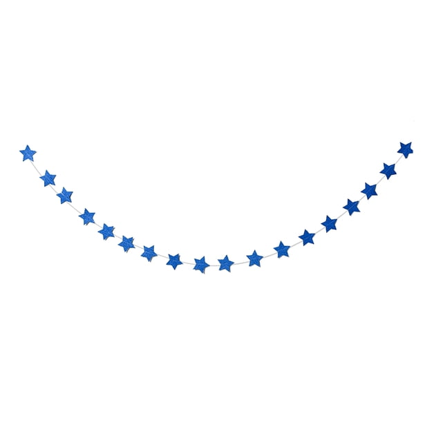Moyic Paquete de 6 estrellas colgantes de papel con purpurina extrafina, regalos creativos, suministros para fiestas, accesorios para el Día de la Kits de decoración para fiestas tipo 4 Moyic HA059431-04