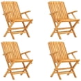 thumbnail image 3 of Bowery Hill Solid Teak Wood Medium Garden Dining Set in Natural, 3 of 9