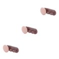 thumbnail image 3 of Inteprter Soporte de almacenamiento Colgador de almacenamiento de alambre autoadhesivo de plástico Gancho de estante colgante para oficina en casa, rosa y rosa marrón morado 3piezas Inteprter CBP166647, 3 of 6