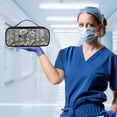 thumbnail image 4 of COEQINE Wood Daisy Stethoscope Storage Bag Stethoscope Case for Nurse and Doctor Nurse Pouch with Stethoscope Holder Stethoscope Carrying Case Stethoscope Case, 4 of 7