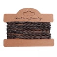 thumbnail image 1 of Abbracc 6xTwisted Link Chain DIY Jewelry Making Keychain Earrings Curb Cable Chain Gray Black Plating, 1 of 9