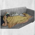 thumbnail image 6 of Vintage Soft Flannel Fleece Blanket, Words with Radiant Tone Futuristic Spaceship Rocket Moon Cosmos Universe Humor Art, Cozy Plush for Indoor and Outdoor Use, 60" x 80", Multicolor, by Ambesonne, 6 of 6