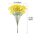 thumbnail image 3 of Flores artificiales de paniculata (Gypsophila) para decoración del hogar | Arreglos florales de seda realistas para mesas de salón | Decoración para oficinas o bodas, ideales para jarrones y ramos., 3 of 9