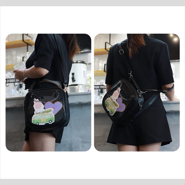 YOUI-GIFTS Women Ita Bag Kawaii Crossbody Purse Cute Cat Messenger