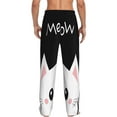 thumbnail image 3 of Fotbe Men'S Cat Meowclassic Pajama Pants With Elastic Waist And Drawstring Pockets，Pajama Pants Mens Lounge Pants Super Soft, 3 of 9