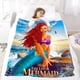 thumbnail image 5 of La Sirena Negra anti-pilling, suave, ligera, esponjosa y acogedora de lujo para hogar y cocina – Perfecta para niños y adultos,100X130cm, 5 of 6