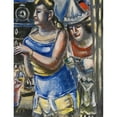 thumbnail image 2 of Paul Kleinschmidt 12x14 Black Ornate Wood Framed Double Matted Museum Art Print Titled: Circus Diva (1949), 2 of 5