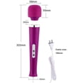 thumbnail image 4 of Triani Wand Massager, Handheld Electric Personal Powerful Wired Massager with 10 Vibration Modes for Neck Shoulder Back Body Massage Sports Recovery & Muscle Aches, 4 of 6