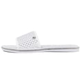 thumbnail image 2 of Sandalias Slide Juicy Couture Luxe Flats con diamantes de imitación blancos para mujer, 2 of 6