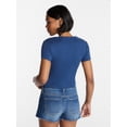 thumbnail image 3 of No Boundaries Americana Graphic Baby Tee, Women's and Women's Plus XXS-4X, 3 of 5