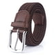 thumbnail image 1 of Cinturón elástico trenzado, cinturón tejido elástico Cinturón elástico de lona Cinturón de lona con hebilla de alfiler para hombres y mujeres Cinturón de lona tejido para jóvenes estudiantes, 1 of 6