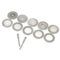 thumbnail image 1 of Los discos de corte de 16 mm Diamond Cut Off Wheels w / Arbor 10pcs, 1 of 9