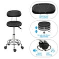 thumbnail image 6 of Ktaxon Swivel Salon Stool Chair with Backrest, Adjustable Hydraulic Rolling Stool Work Salon Drafting Swivel Task Chair, 6 of 15