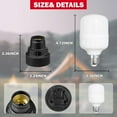 thumbnail image 4 of Luz de Trabajo LED Inalámbrica para Milwaukee M12 con Bombilla LED, Linterna LED de Mano URUN 12W 1300LM para Milwaukee 12V Max 6500K Luz Blanca Fría para Uso en Interiores y Exteriores, 4 of 7