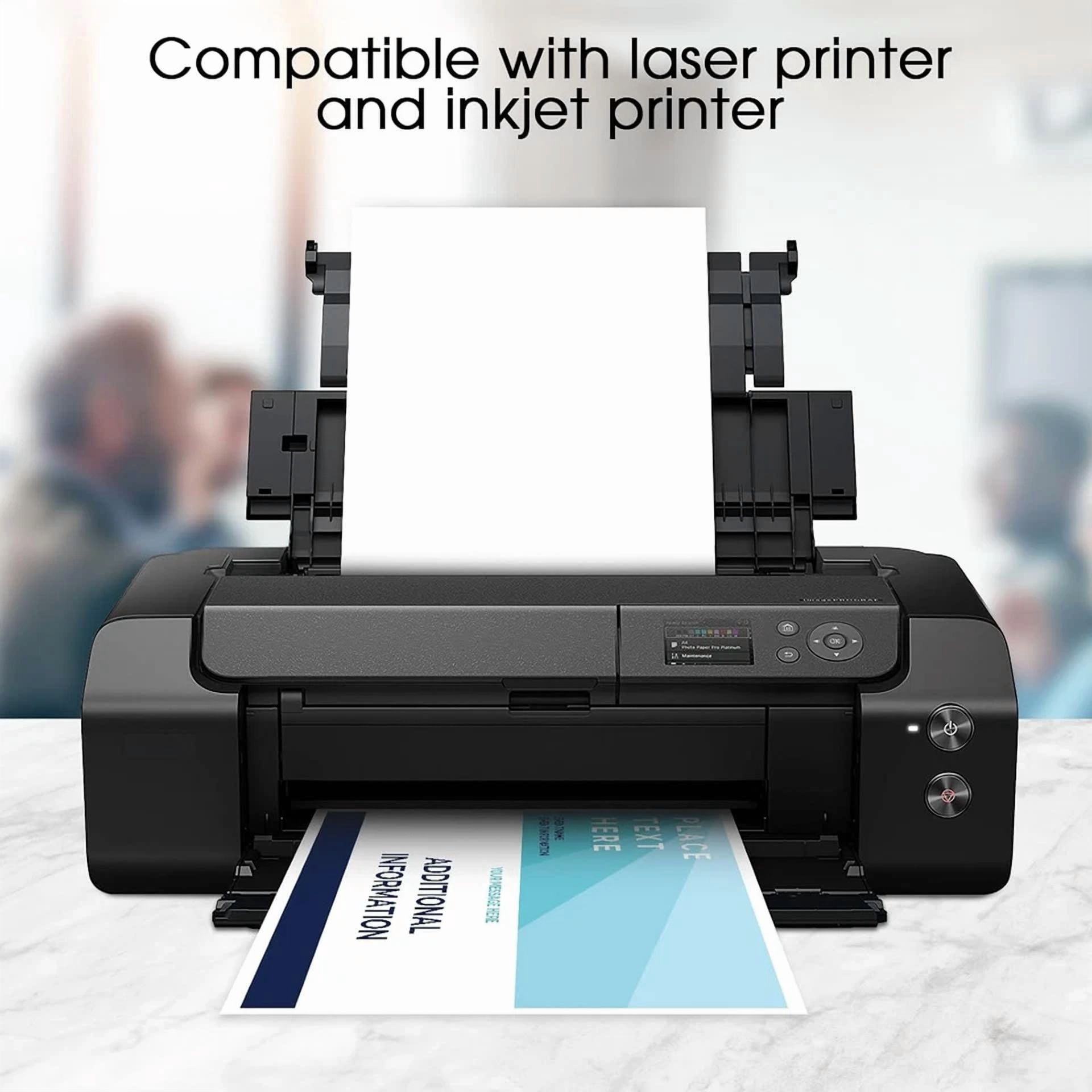 RHEA- 8.5" X 11" Full-Page Sticker Paper For Inkjet Or Laser Printer, Shipping Address
