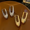 thumbnail image 2 of Pendientes de gota de agua de metal para viajeros, joyería ligera y elegante de lujo, estilo europeo y americano, 2 of 6