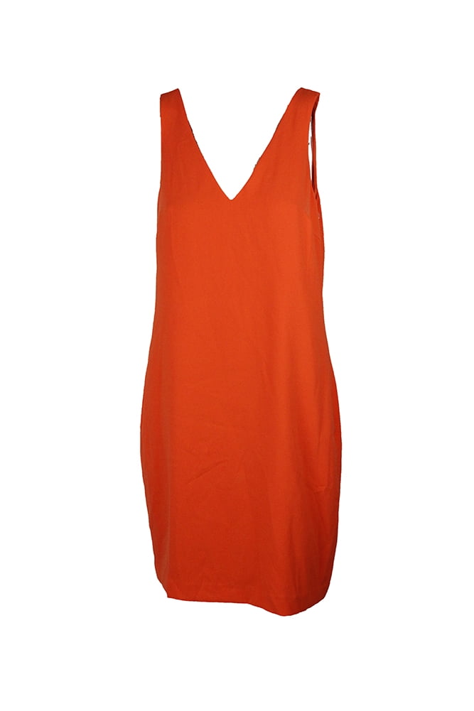 walmart orange dress