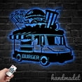 thumbnail image 3 of Handmadetneonsign Burger Truck Metal Wall Art LED Light, Name Sign for Burger Truck Lovers Decor, 3 of 5