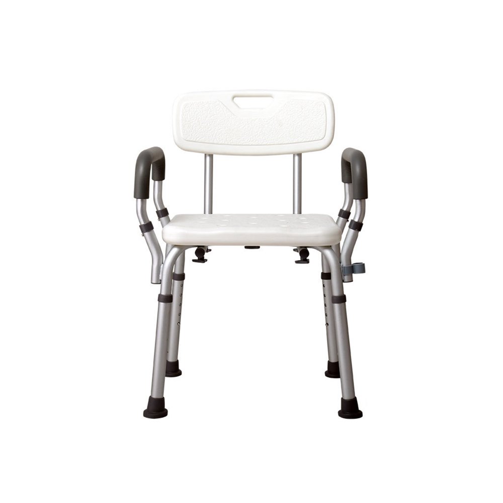 Anself Shower Bench with Arms and Removable Back Adjustable Shower