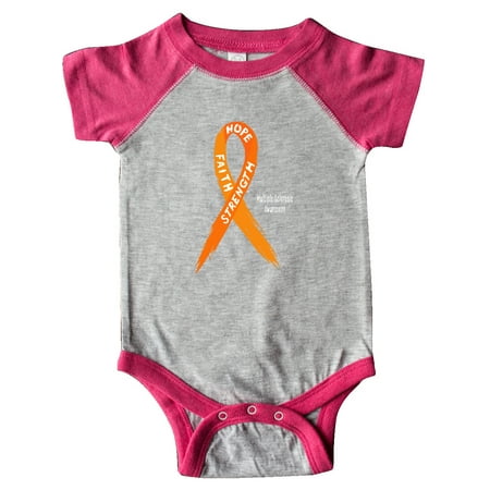 

Inktastic Hope Faith Strength Multiple Sclerosis Awareness Gift Baby Boy or Baby Girl Bodysuit