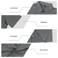 thumbnail image 5 of Vetsdori Pockets Shirts for Men Short Sleeve Summer Button up Outdoor Casual Collar Travel Mens Tops Shirts, 5 of 8