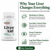 Liverite Liver Aid -Advanced Liver Support for Healthy Liver Function & Metabolism, 90 Tablets